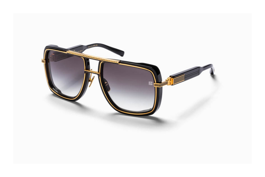 Balmain Paris   BPS-160 A Dark Grey to Clear - ARBlack - Gold