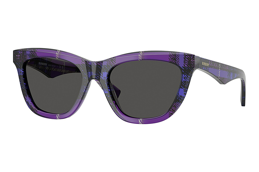 Burberry   BE4435 411387 Dark GreyCheck Violet