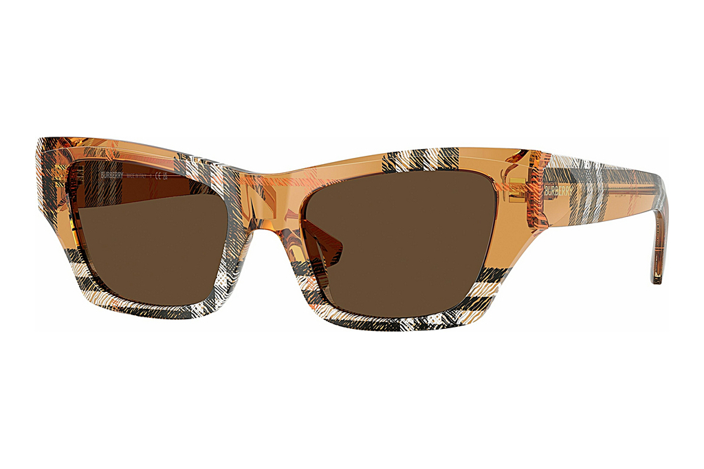 Burberry   BE4441U 414673 Dark BrownCheck Sand