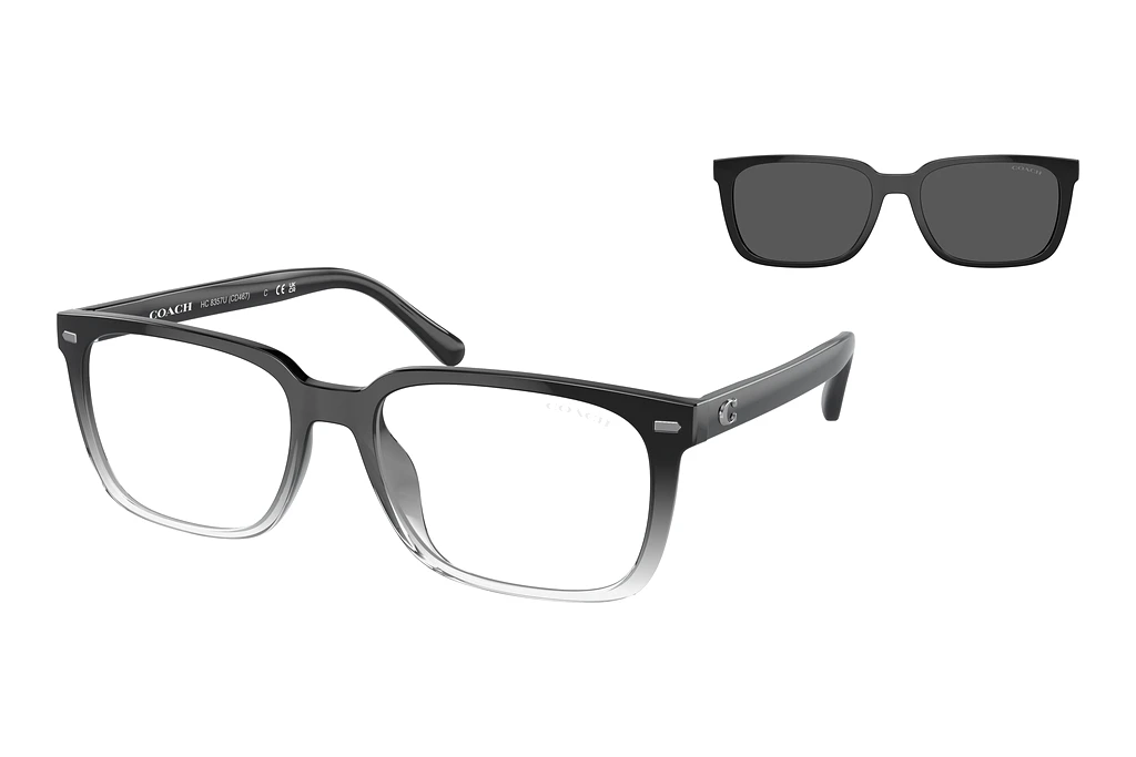 Coach   HC8357U 576387 Grey SolidBlack Clear Gradient