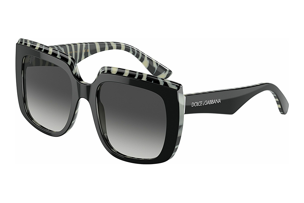 Dolce & Gabbana   DG4414 33728G Grey GradientTop Black On Zebra