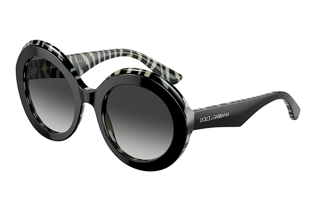 Dolce & Gabbana   DG4418 33728G Grey GradientTop Black On Zebra