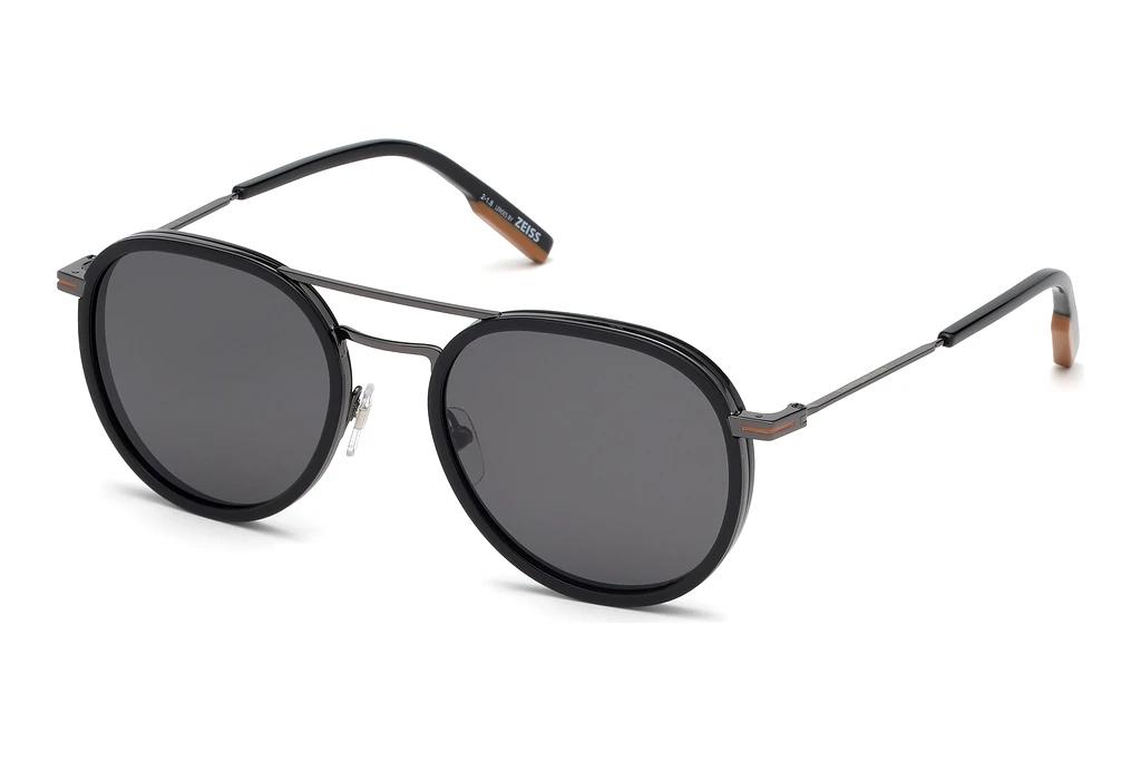 Ermenegildo Zegna   EZ0127 01D grau polarisierend01D - schwarz glanz / grau polarisierend