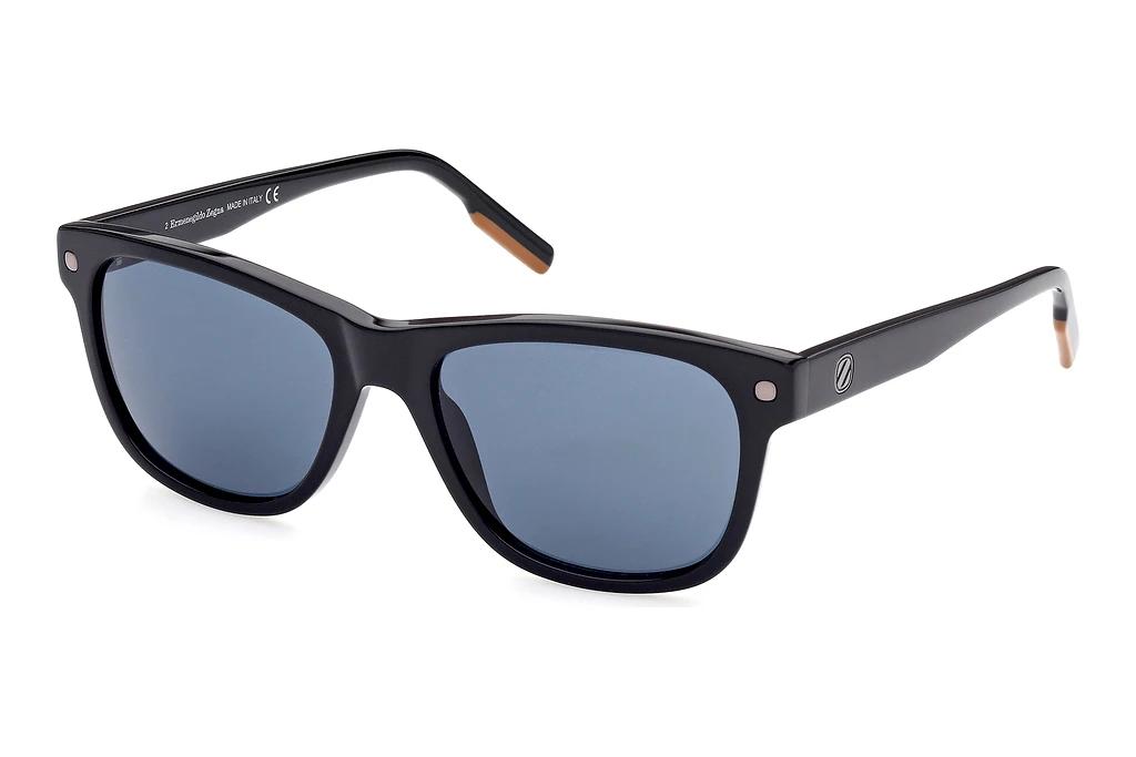 Ermenegildo Zegna   EZ0196 01V blue01V - schwarz glanz / blau