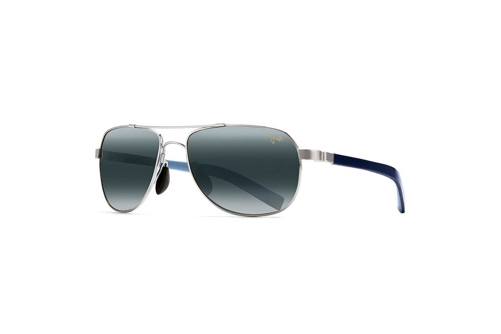 Maui Jim   Guardrails 327-17 Neutral GreySilver with Blue and Light Blu