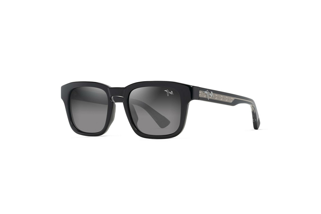 Maui Jim   Maluhia GS643-14 Neutral GreyShiny Black w/Trans Light Grey