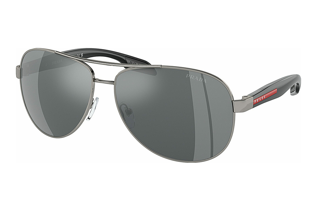 Prada Linea Rossa   PS 53PS 5AV5L0 Light Grey Mirror BlackGunmetal