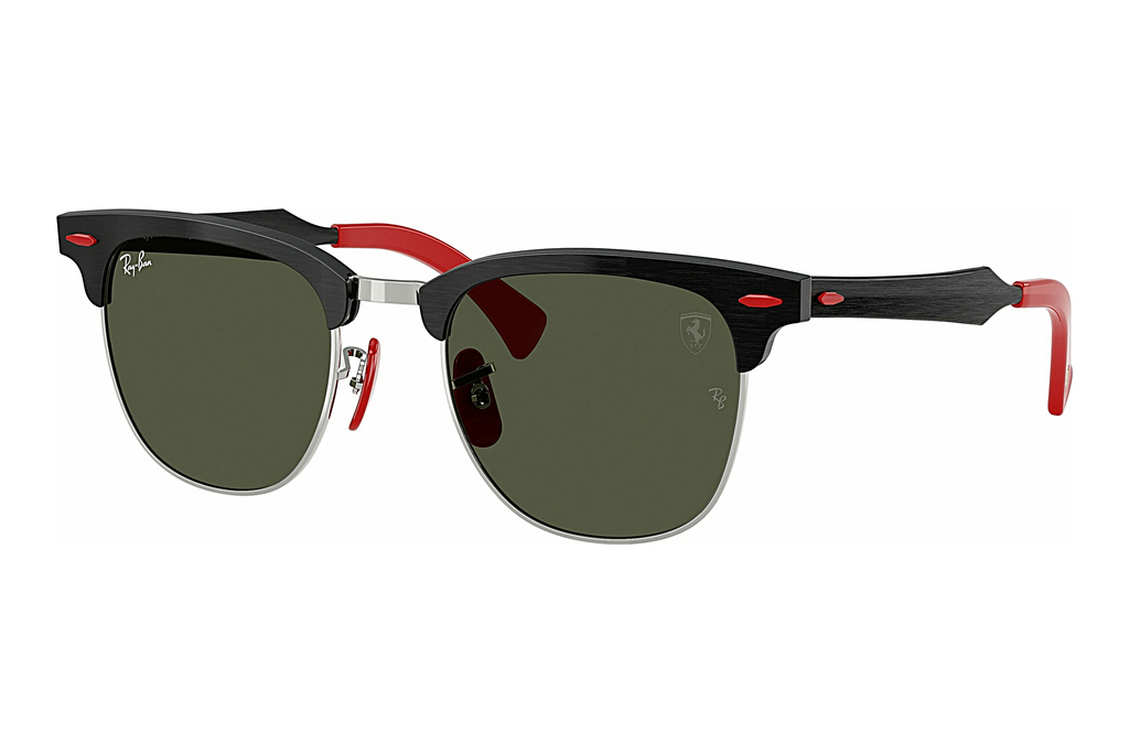 Ray-Ban   RB3807M F11031 G-15 GreenBrushed Black On Silved