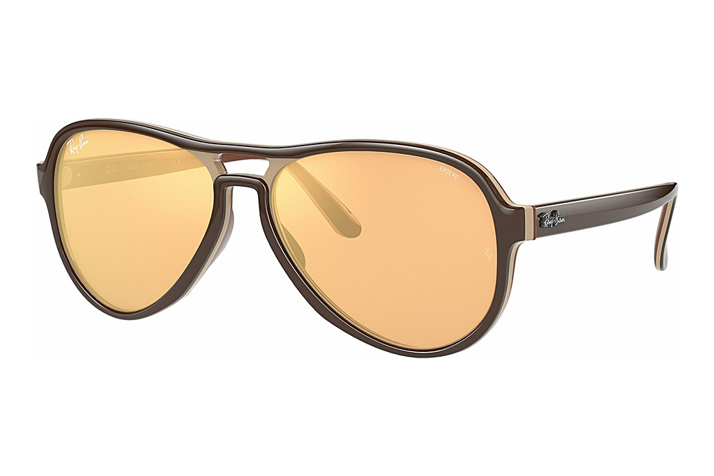 Ray-Ban   RB4355 6547B4 Photo Orange Mirror GoldLight Brown