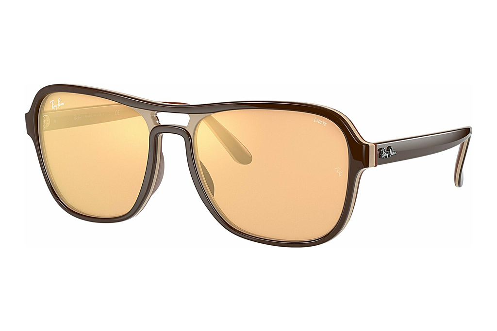 Ray-Ban   RB4356 6547B4 Photo Orange Mirror GoldDark Brown