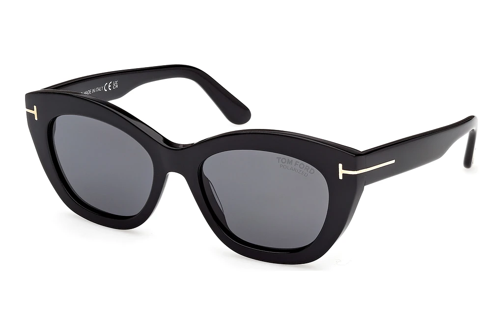 Tom Ford   FT1285 01D grau polarisierendGlänzend Schwarz