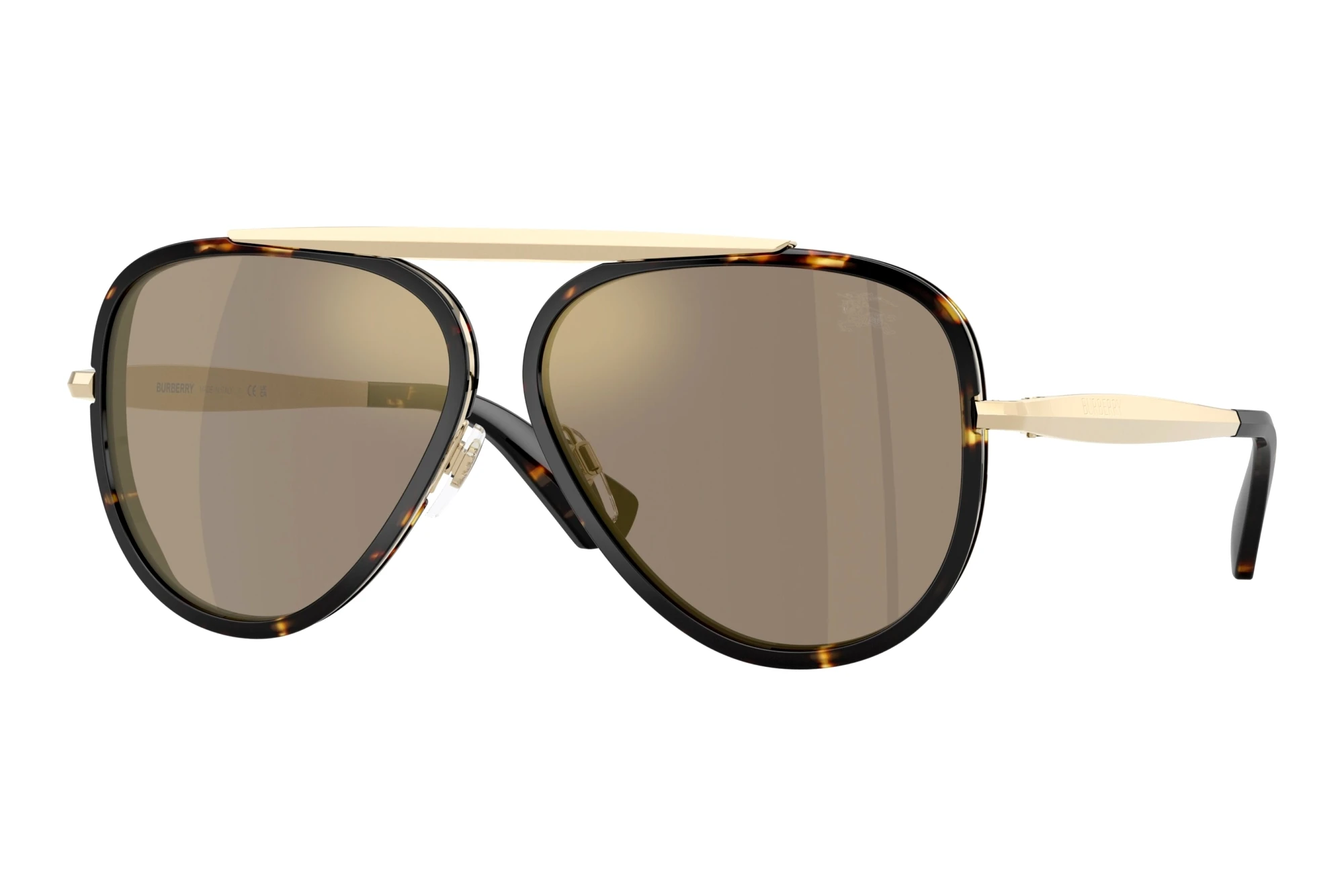 Burberry   BE3176 11095A Light Brown Mirror GoldYellow Havana