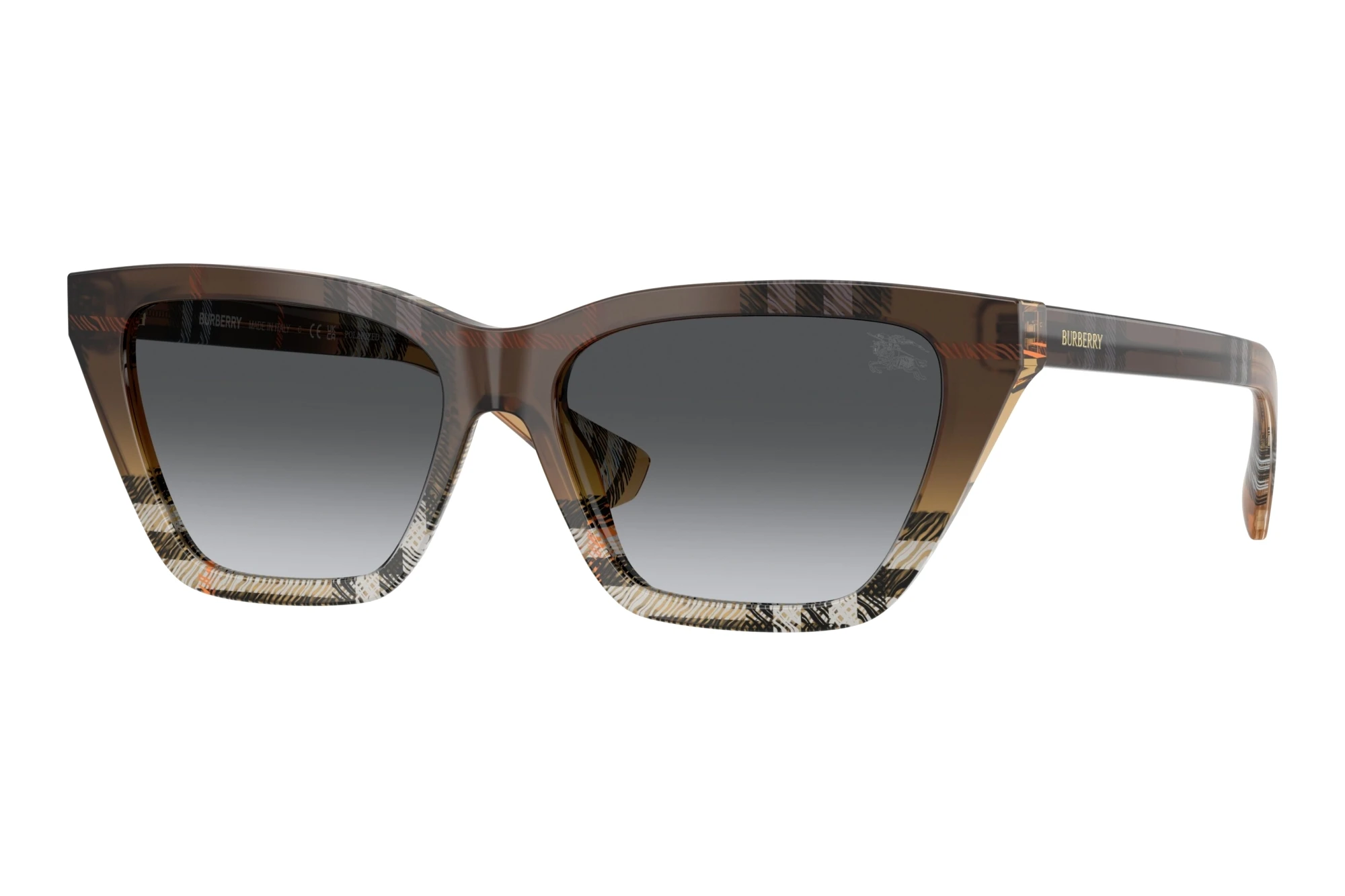 Burberry   BE4468 4202T3 Gradient Grey PolarizedCheck Sand