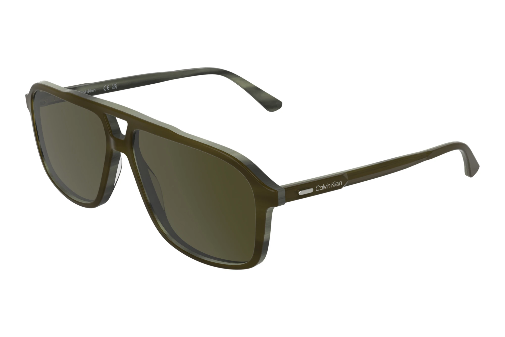 Calvin Klein   CK25534S 317 _CK25534STRANSPARENT STRIPED KHAKI