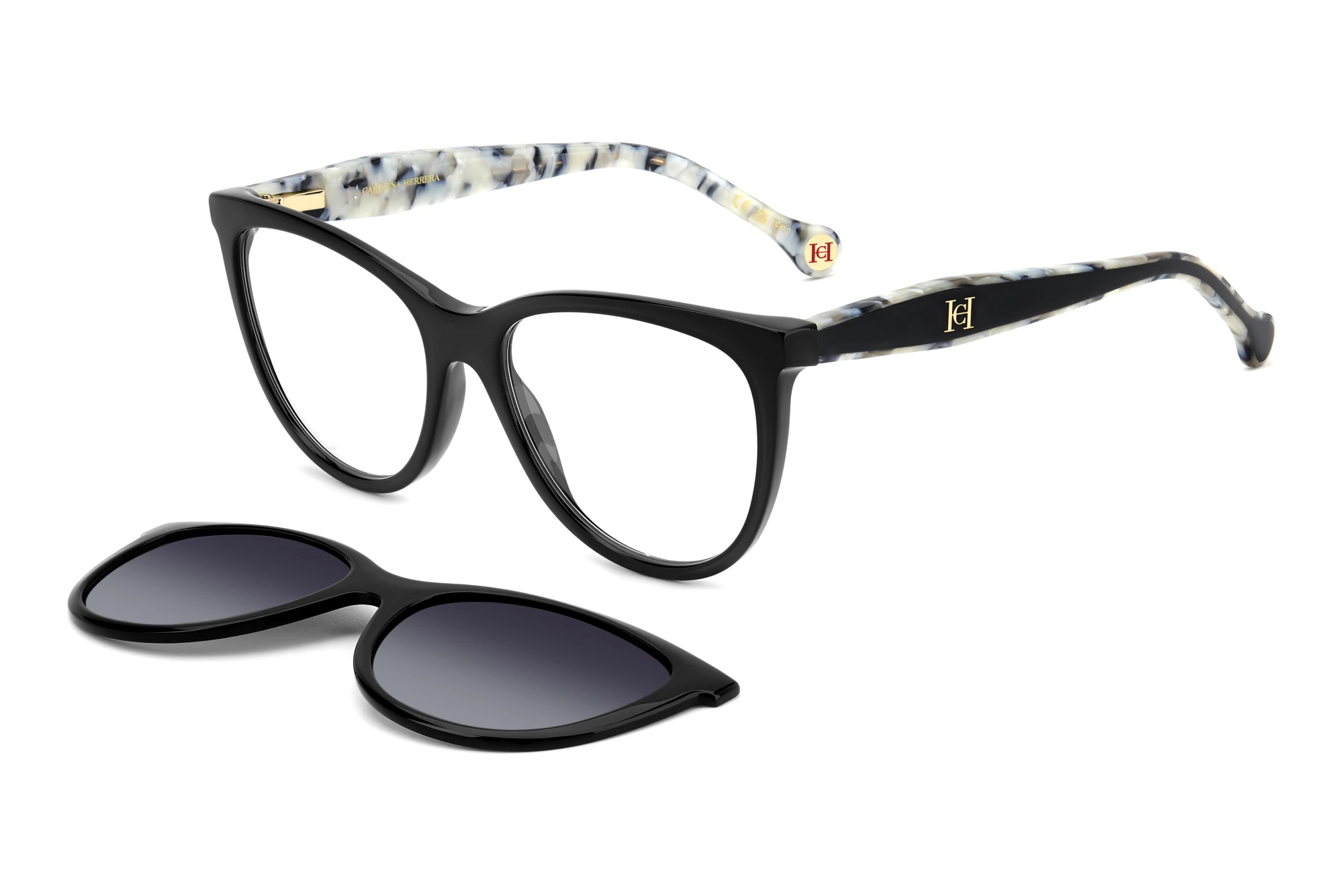 Carolina Herrera   HER 0259/CS 807/WJ GREY SHADED POLARIZEDBLACK
