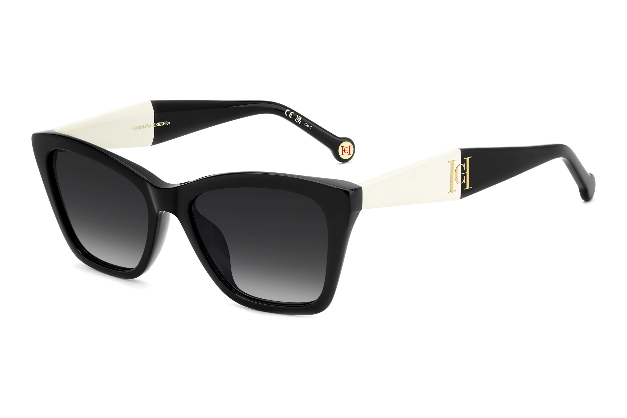 Carolina Herrera   HER 0417/G/S 80S/9O GREY SHADEDBLACK WHITE
