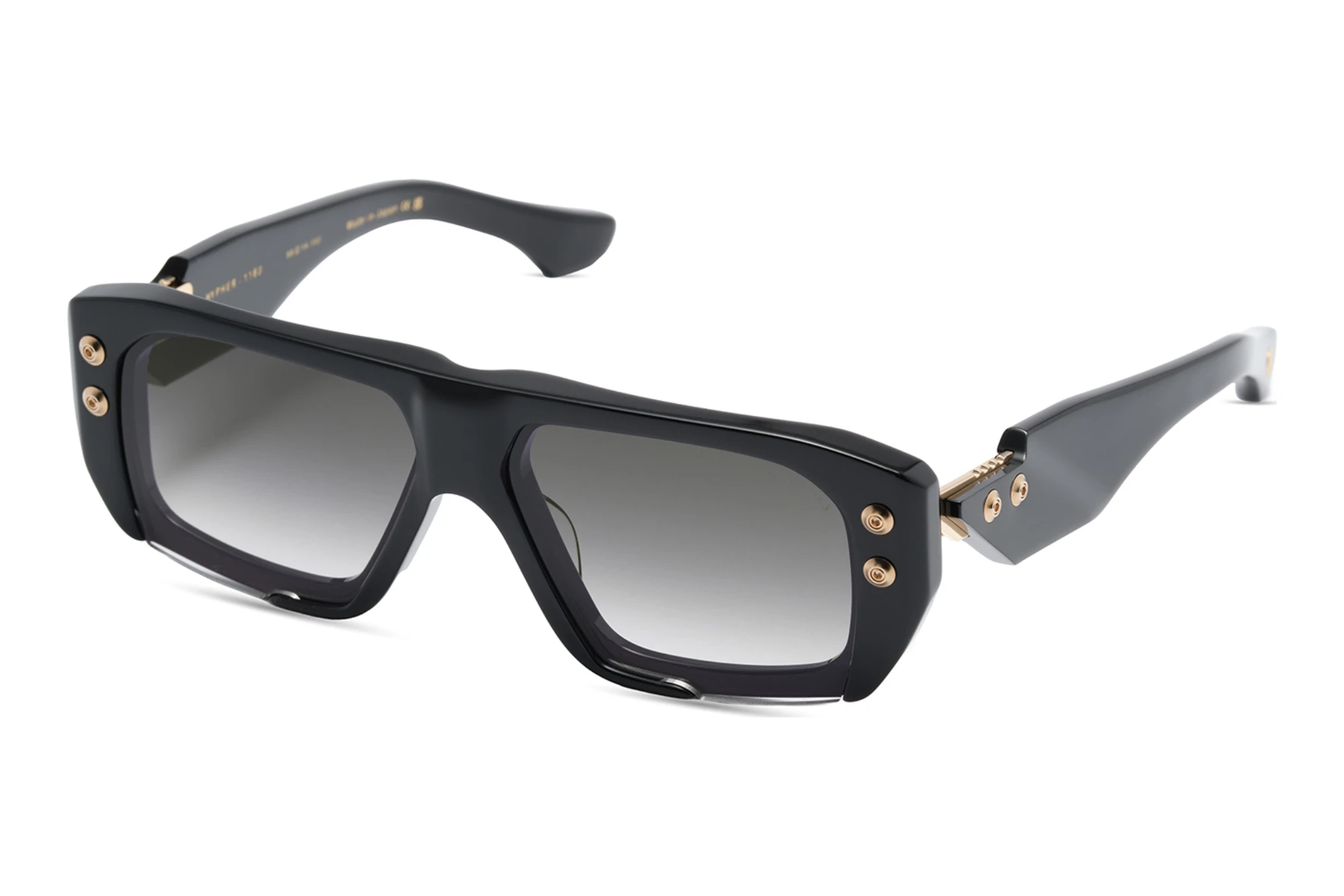 DITA   DTS-466 01A-Asian-Fit GREY TO CLEAR GRADIENTBLACK - WHITE GOLD