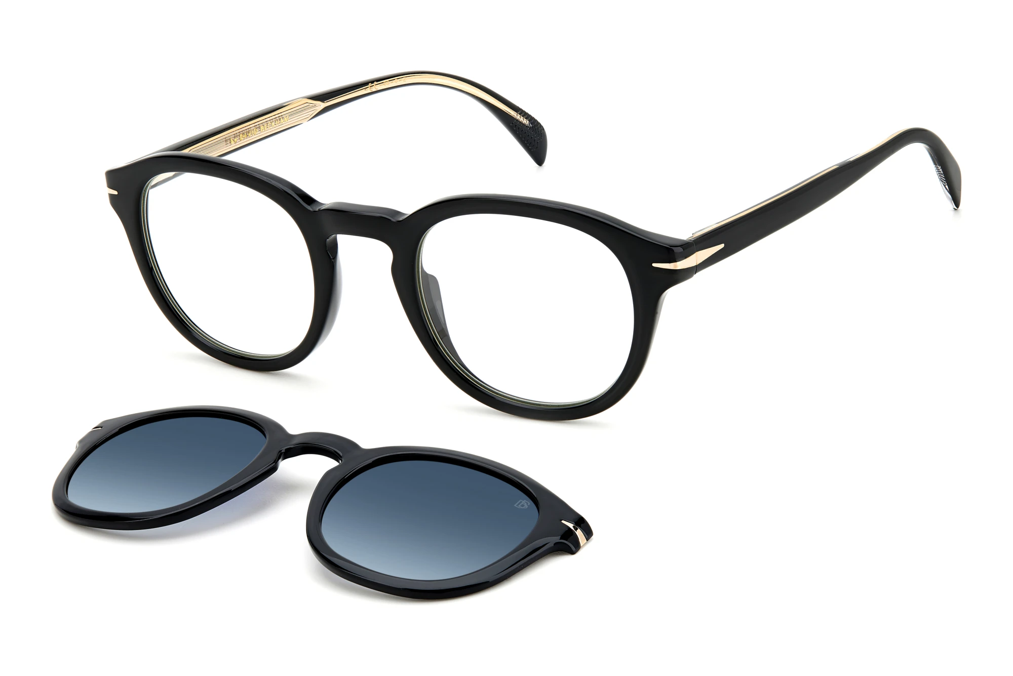 David Beckham   DB 1080/CS 2M2/Z7 BLUE SHADED POLARIZEDBLACK GOLD