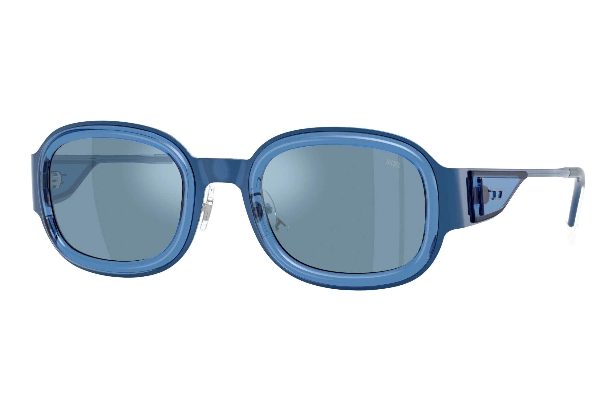 Diesel   DL1020 10441U Blue Internal Mirror SilverShiny Blue