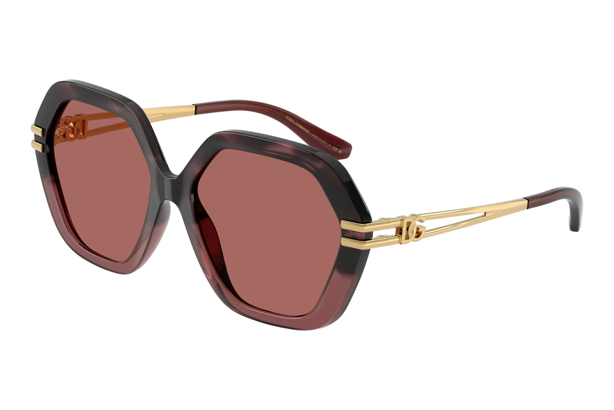 Dolce & Gabbana   DG6210 349369 Dark VioletBurgundy Havana Gradient