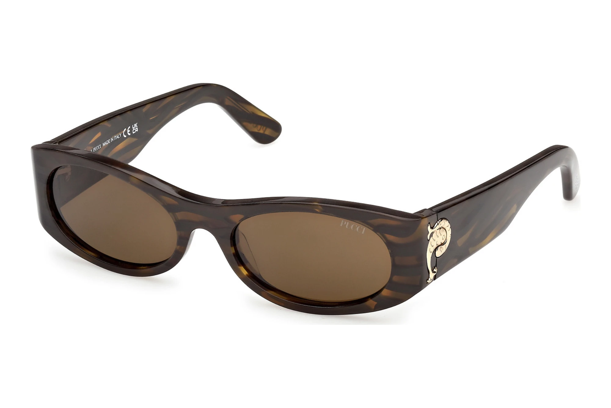 Emilio Pucci   EP0243 56E braunHavanna/Gestreift