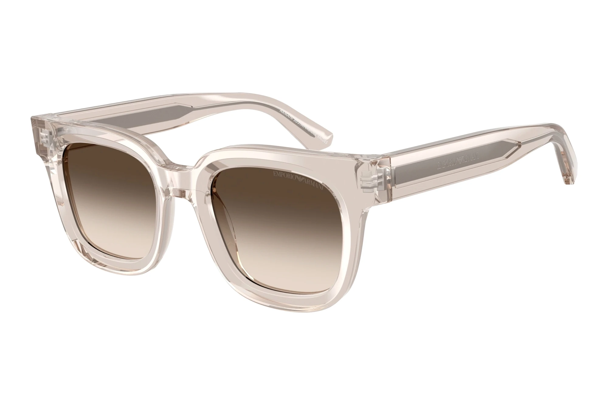 Emporio Armani   EA4271 63630A Light Brown Gradient GreyShiny Transparent Tundra