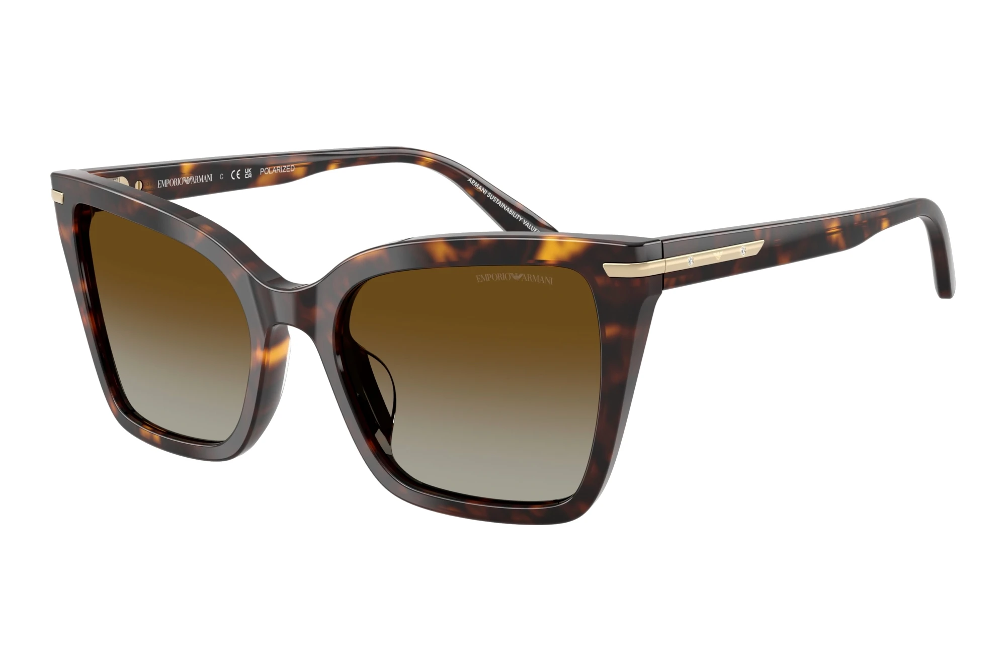 Emporio Armani   EA4273BU 5026T5 Brown Gradient PolarizedShiny Havana