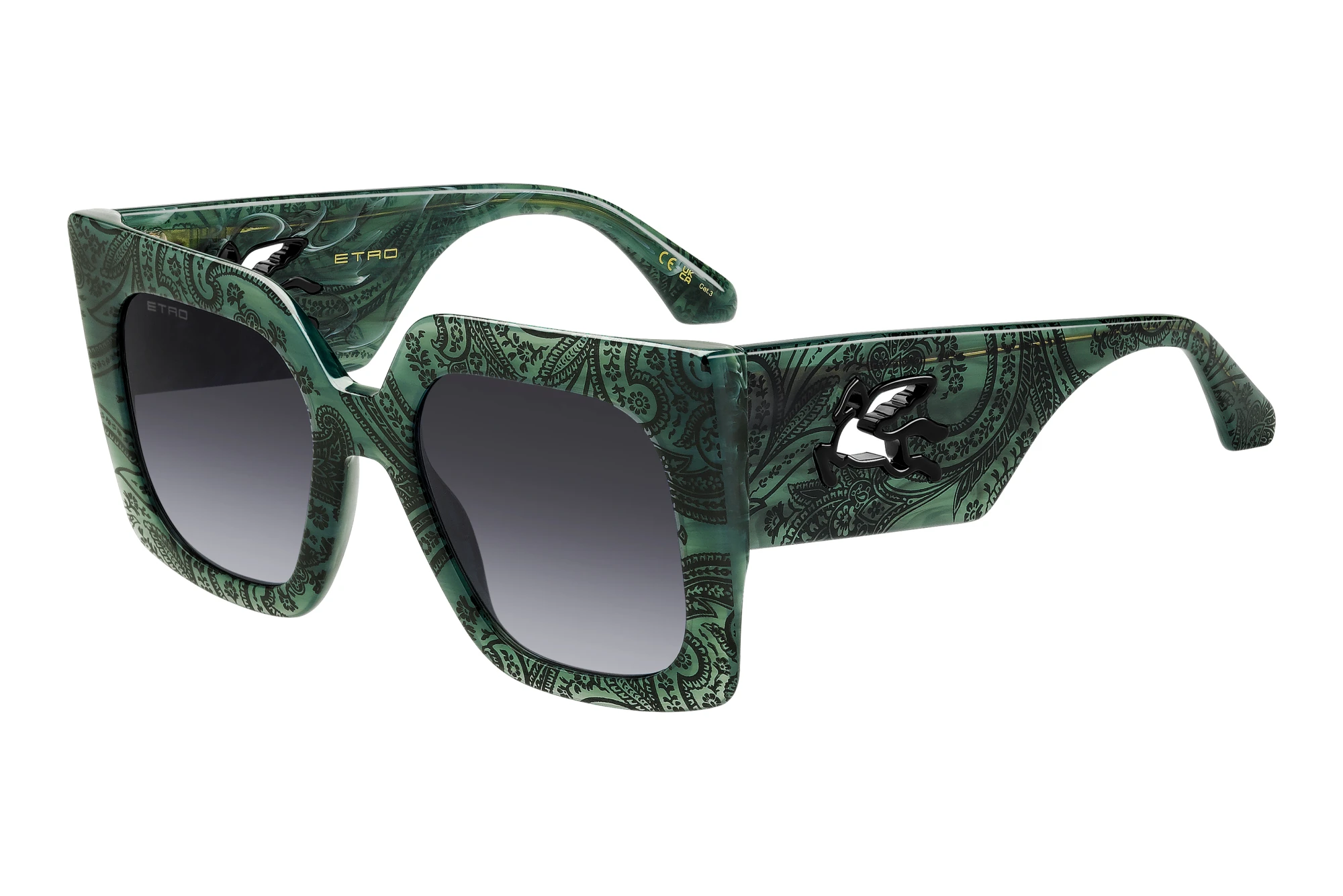 Etro   ETRO 0075/S JRI/9O DARK GREY SHADEDMARBLE GREEN