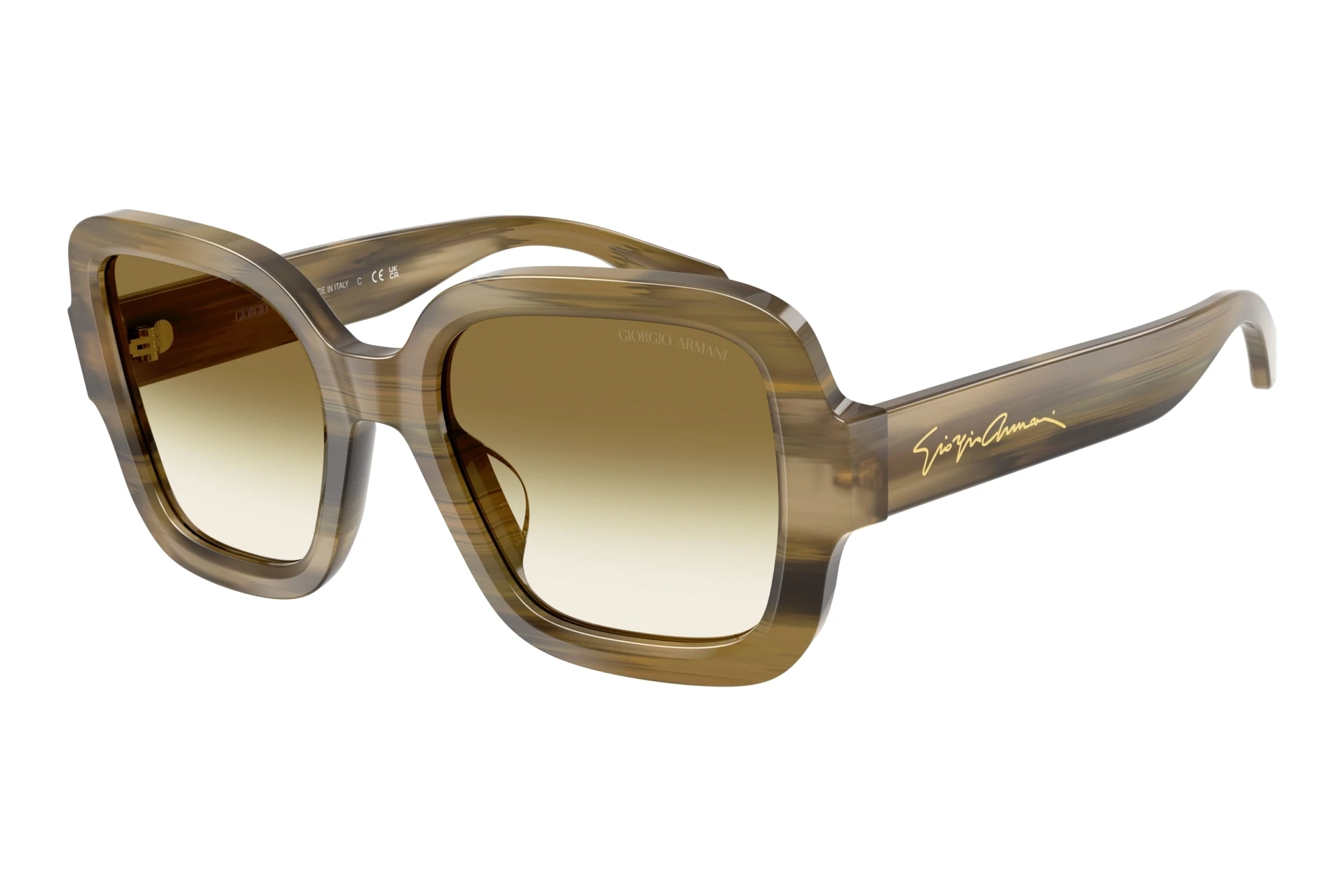Giorgio Armani   AR8268U 64808E Clear Gradient Dark GreenStriped Green
