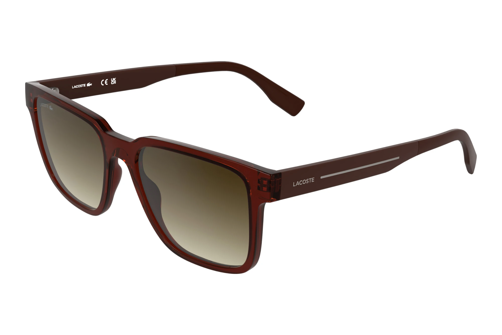 Lacoste   L6101S 204 _L6101STRANSPARENT DARK BRICK