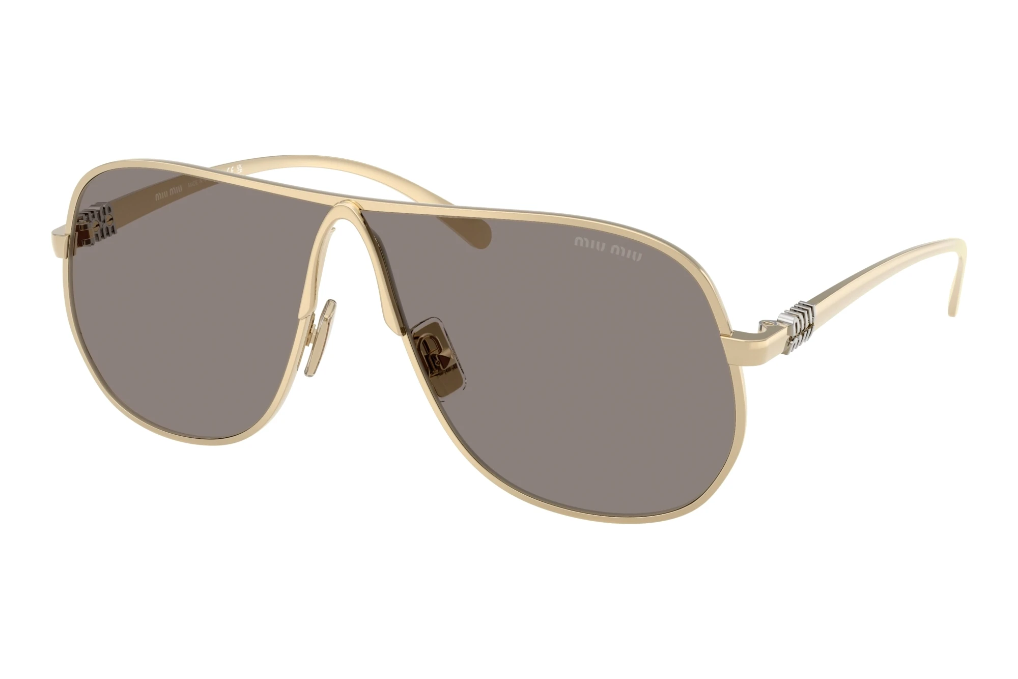 Miu Miu   MU A56S ZVN80Q Dark GreyPale Gold