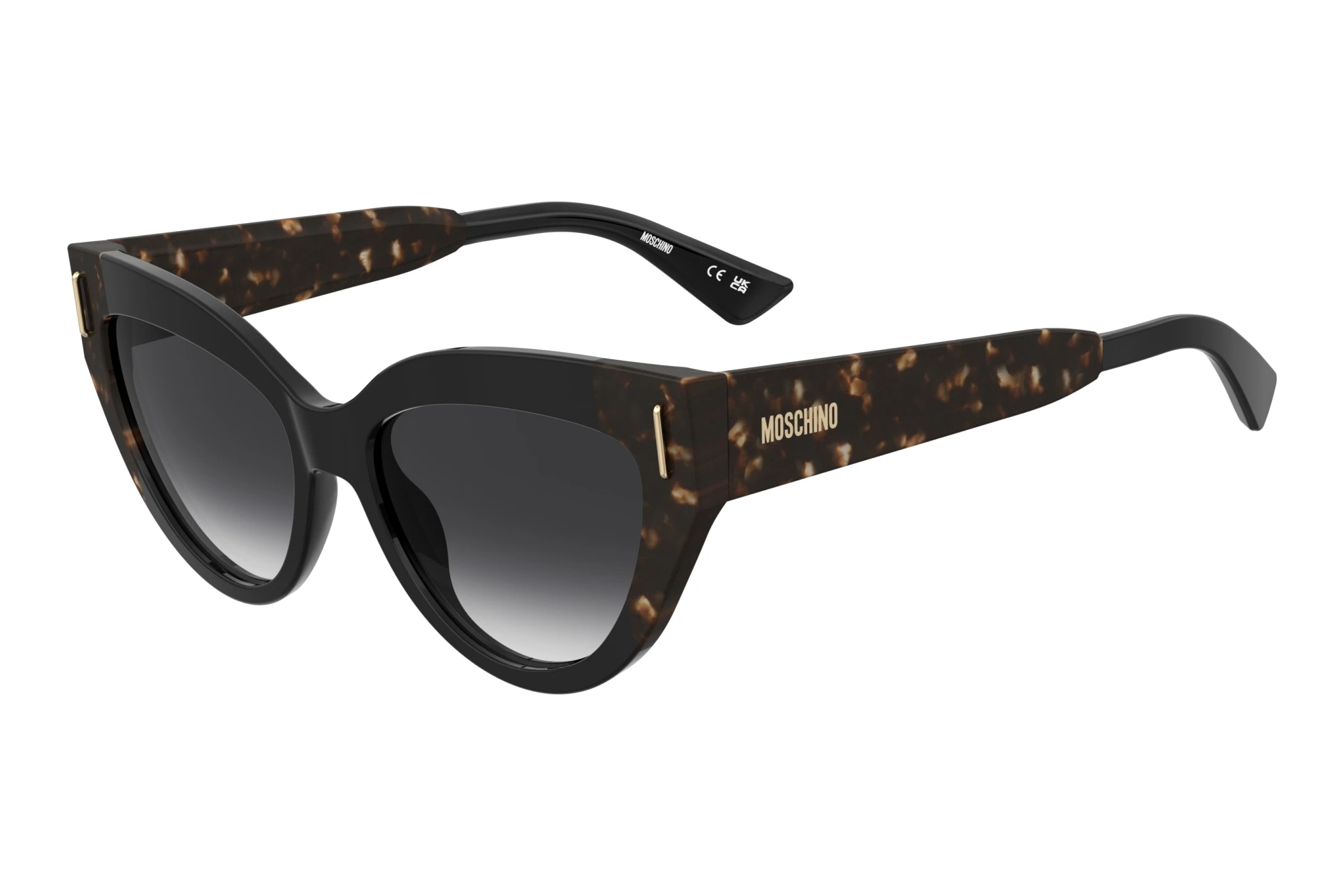 Moschino   MOS208/S WR7/9O DARK GREY SHADEDBLACK HAVANA
