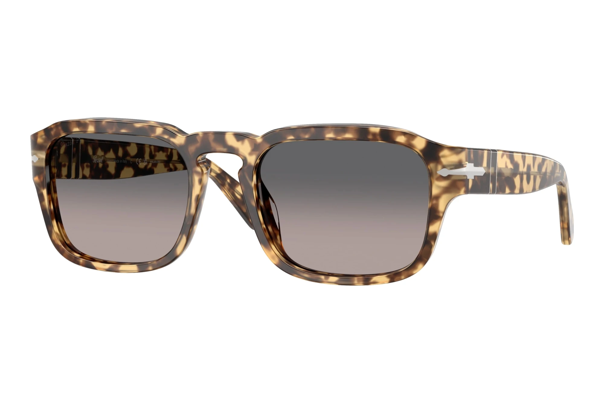 Persol   PO3386S 1056M3 Polarized Gradient GreyBrown Beige Tortoise