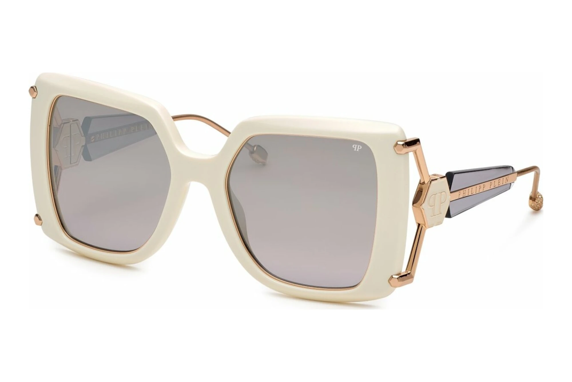 Philipp Plein   SPP121S 3GFX SMOKE/DEG.MIRROR SILVERSHINY FULL CREAM