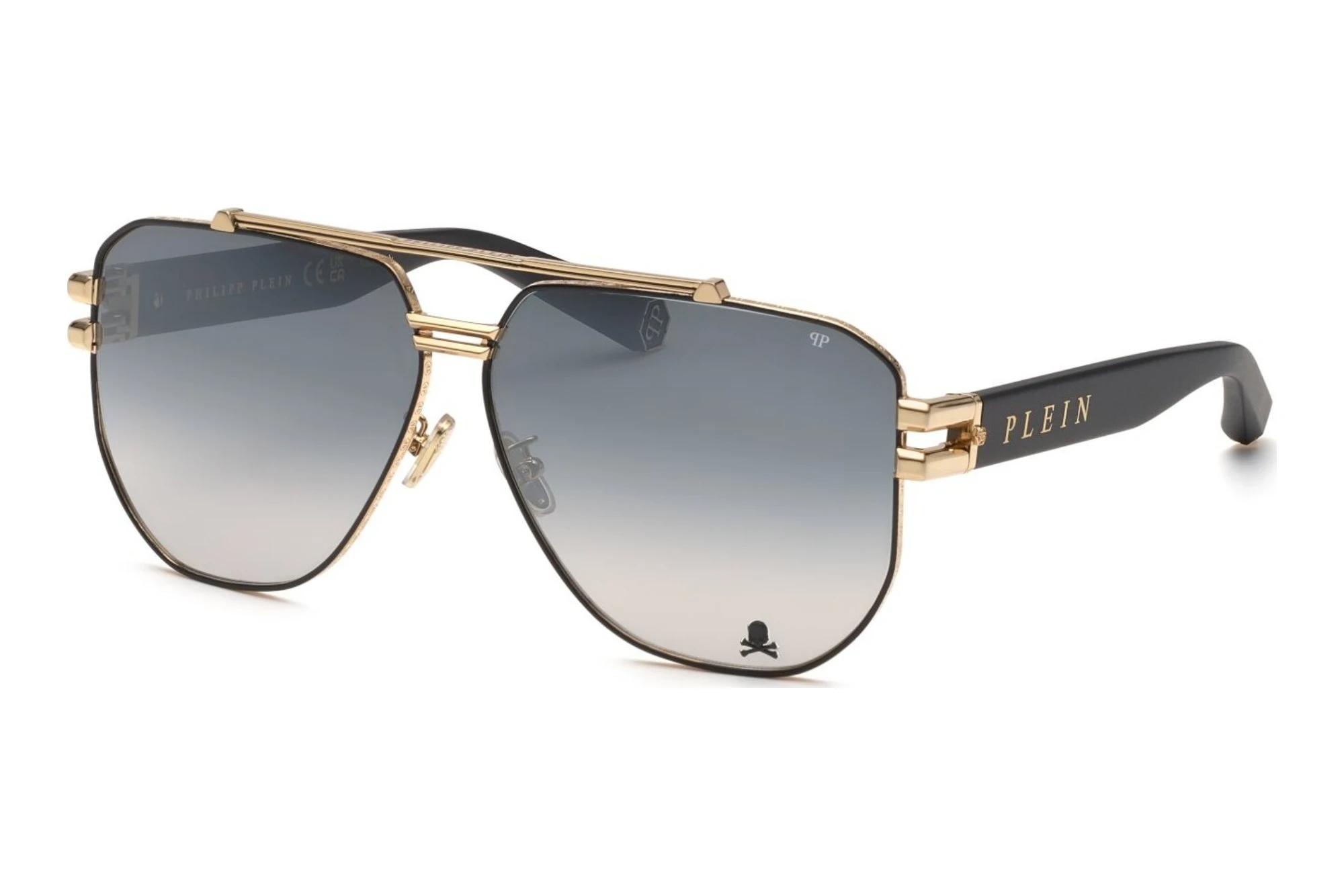 Philipp Plein   SPP185V 302X SMOKE GRADIENT/MIRROR SILVERSHINY ROSE GOLD W/SEMI MATT BLACK PARTS