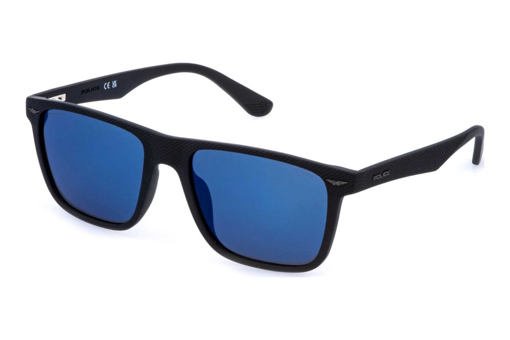 Police   SPLE02 U28B SMOKE/MIRROR BLUEMATT BLACK