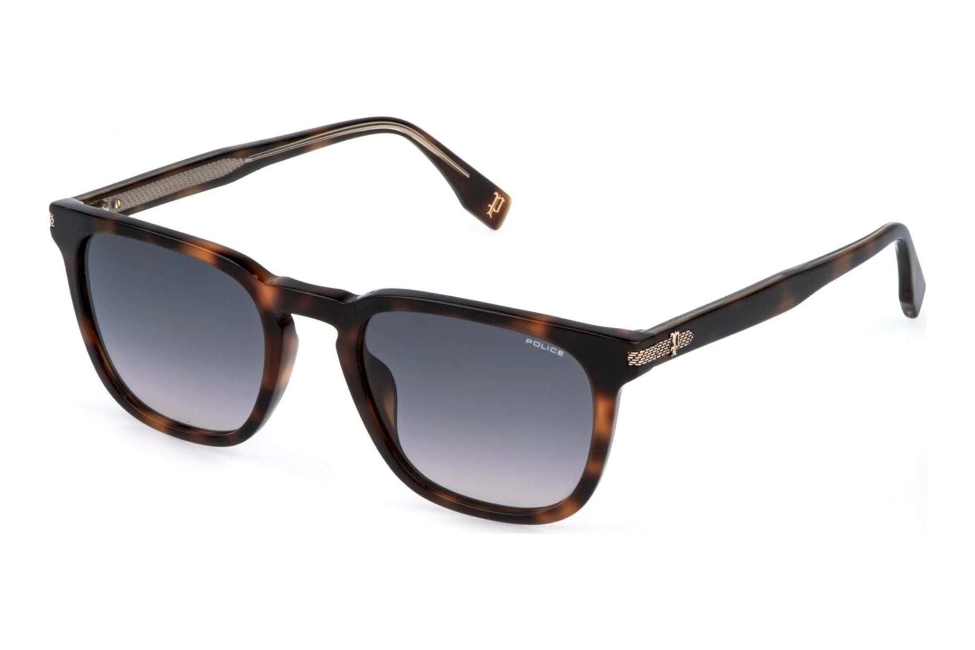 Police   SPLR74 0752 SMOKE GRADIENTSHINY DARK HAVANA