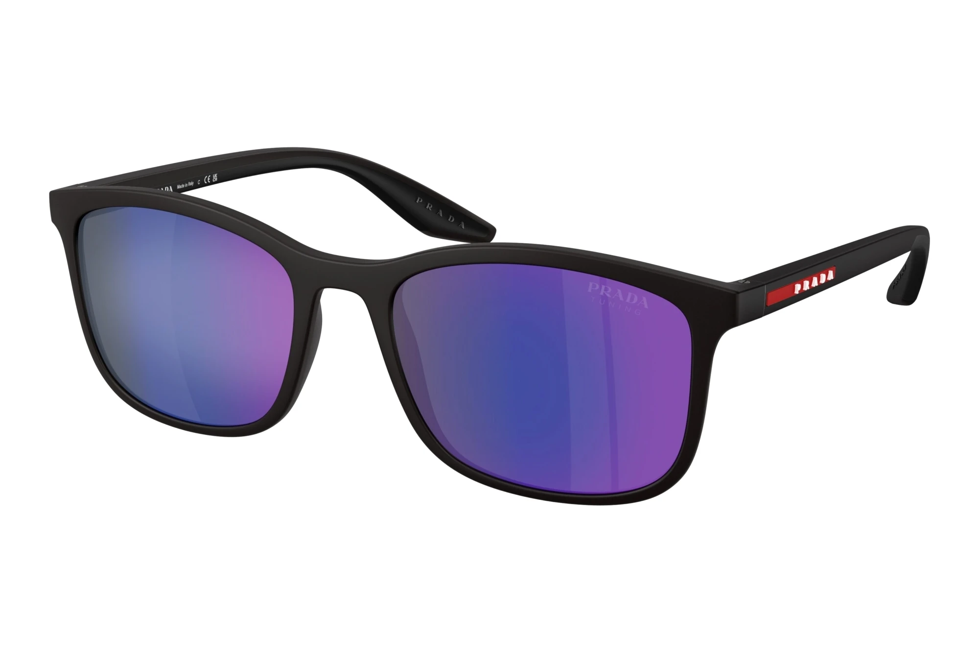 Prada Linea Rossa   PS A08S UFK05U Dark Blue Mirror VioletMatte Grey