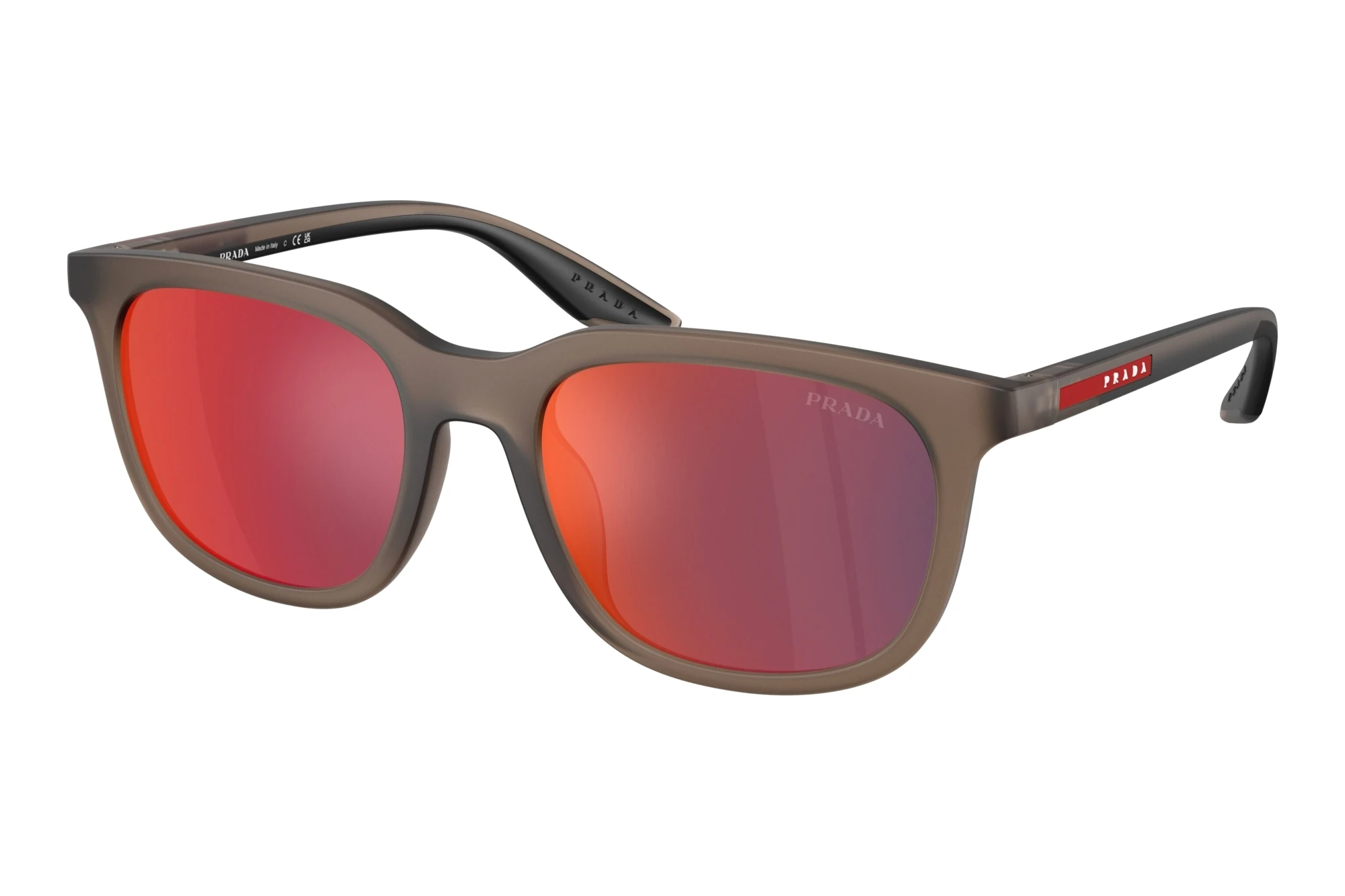 Prada Linea Rossa   PS B09SU 29F21A Dark Grey Mirror Blue/RedFrosted Brown