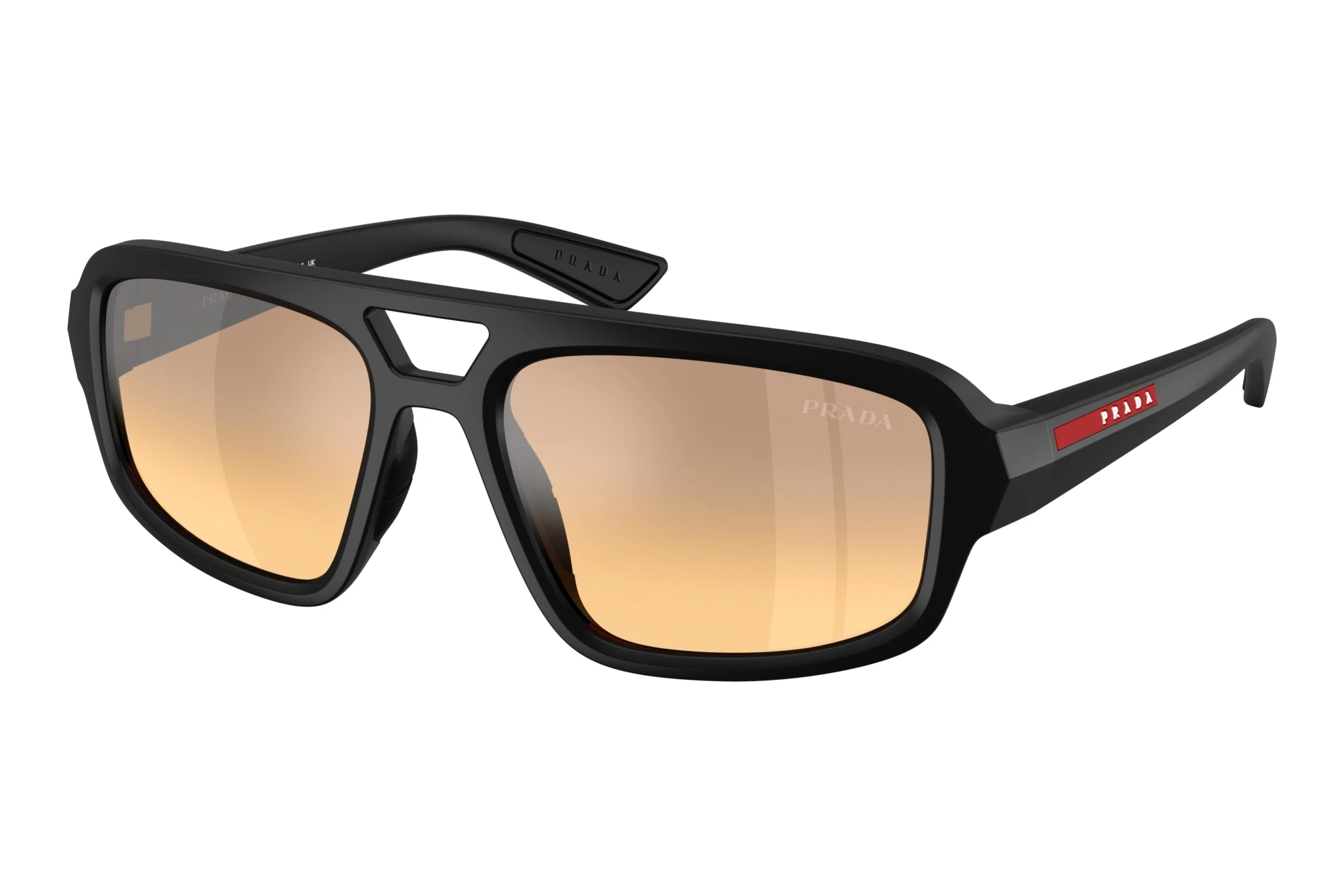 Prada Linea Rossa   PS B11SU 1BO40Z Orange Mirror Silver GradientMatte Black