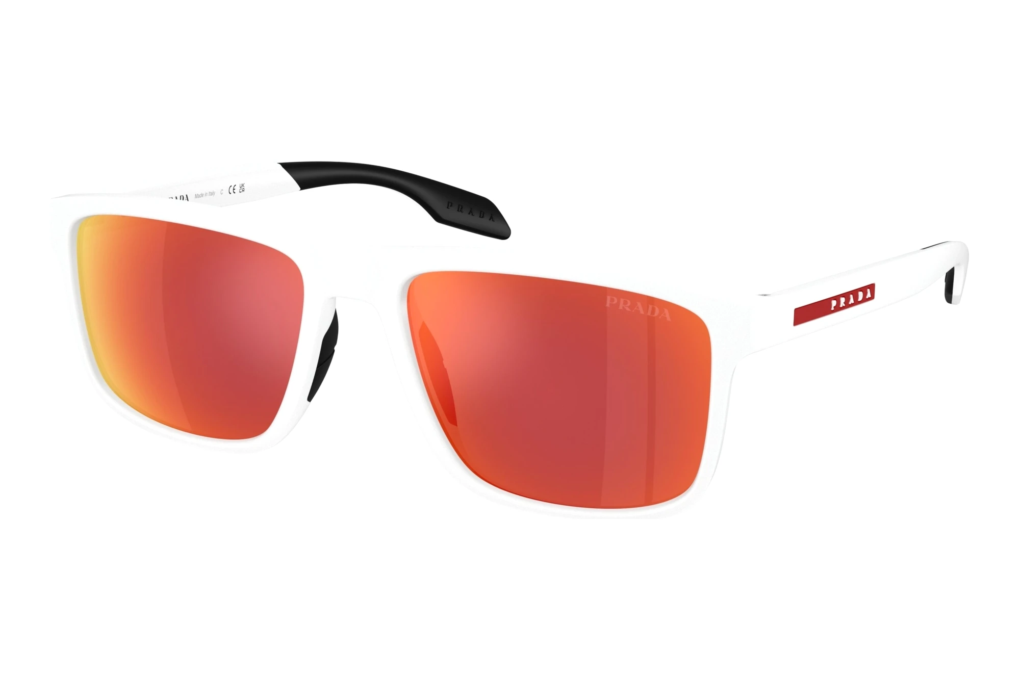 Prada Linea Rossa   PS C01S 28U91D Brown Mirror OrangeMatte White