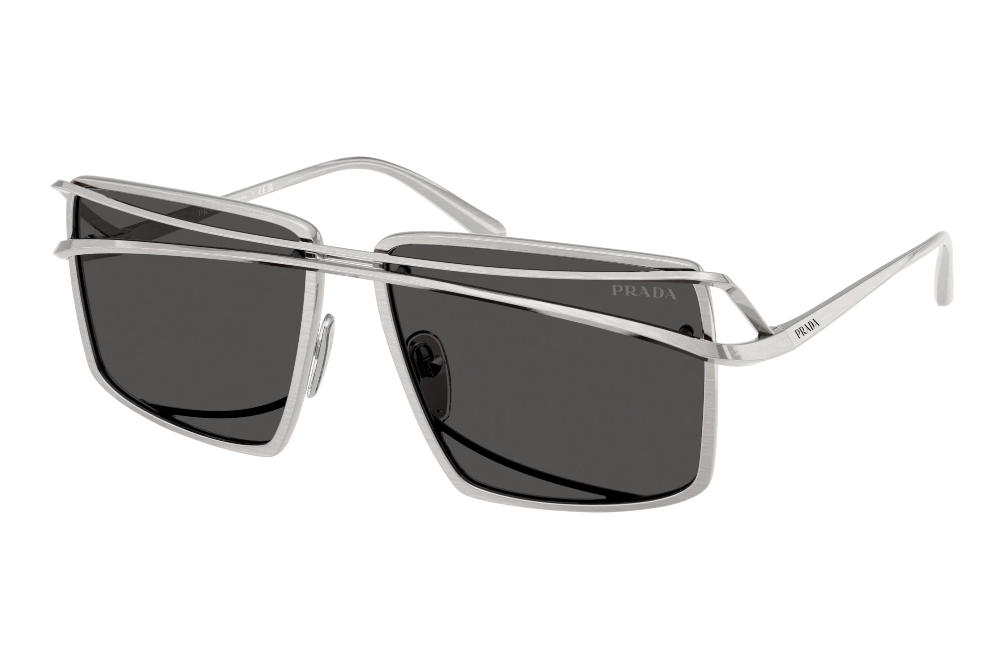 Prada   PR C55S 28C08Z Dark GreyVintage Silver