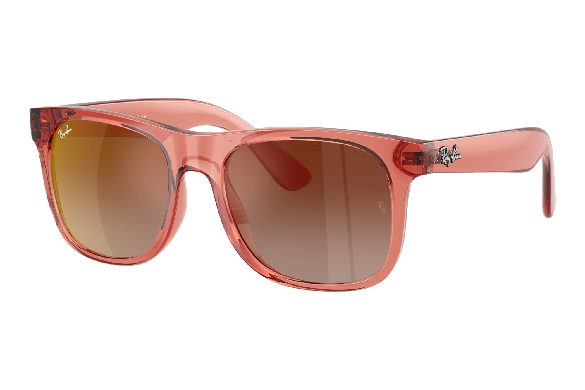 Ray-Ban Kids   RJ9069S 7225S0 Brown Gradient Mirror RedTransparent Red