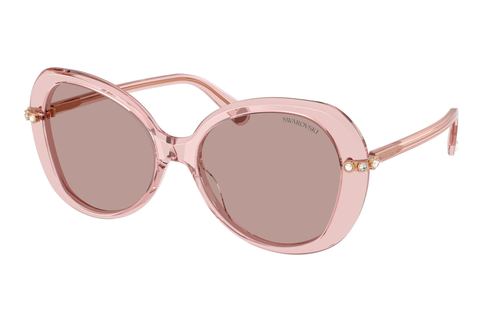 Swarovski   SK6059 10977N Light Purple BrownTransparent Dark Pink