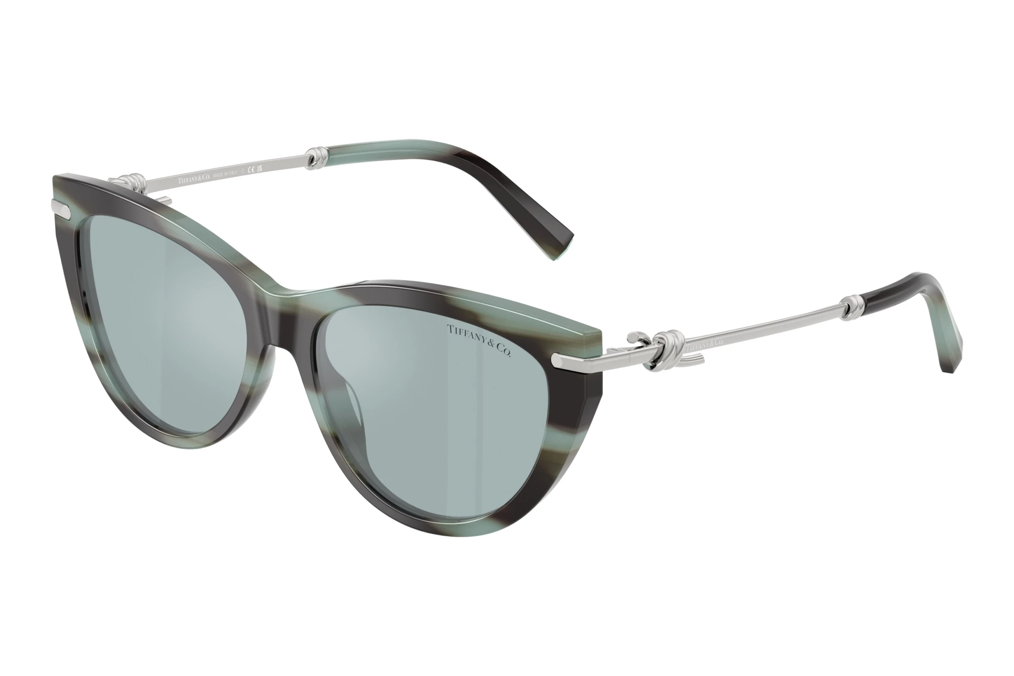 Tiffany   TF4253 84437C Light Azure Silver MirrorStriped Black Tiffany