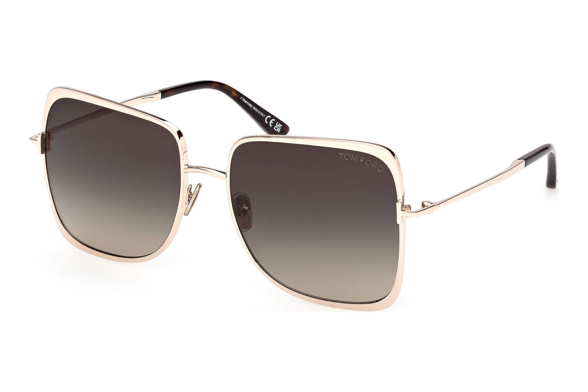 Tom Ford   FT1319 28B grau verlaufendGlänzend Rose Gold