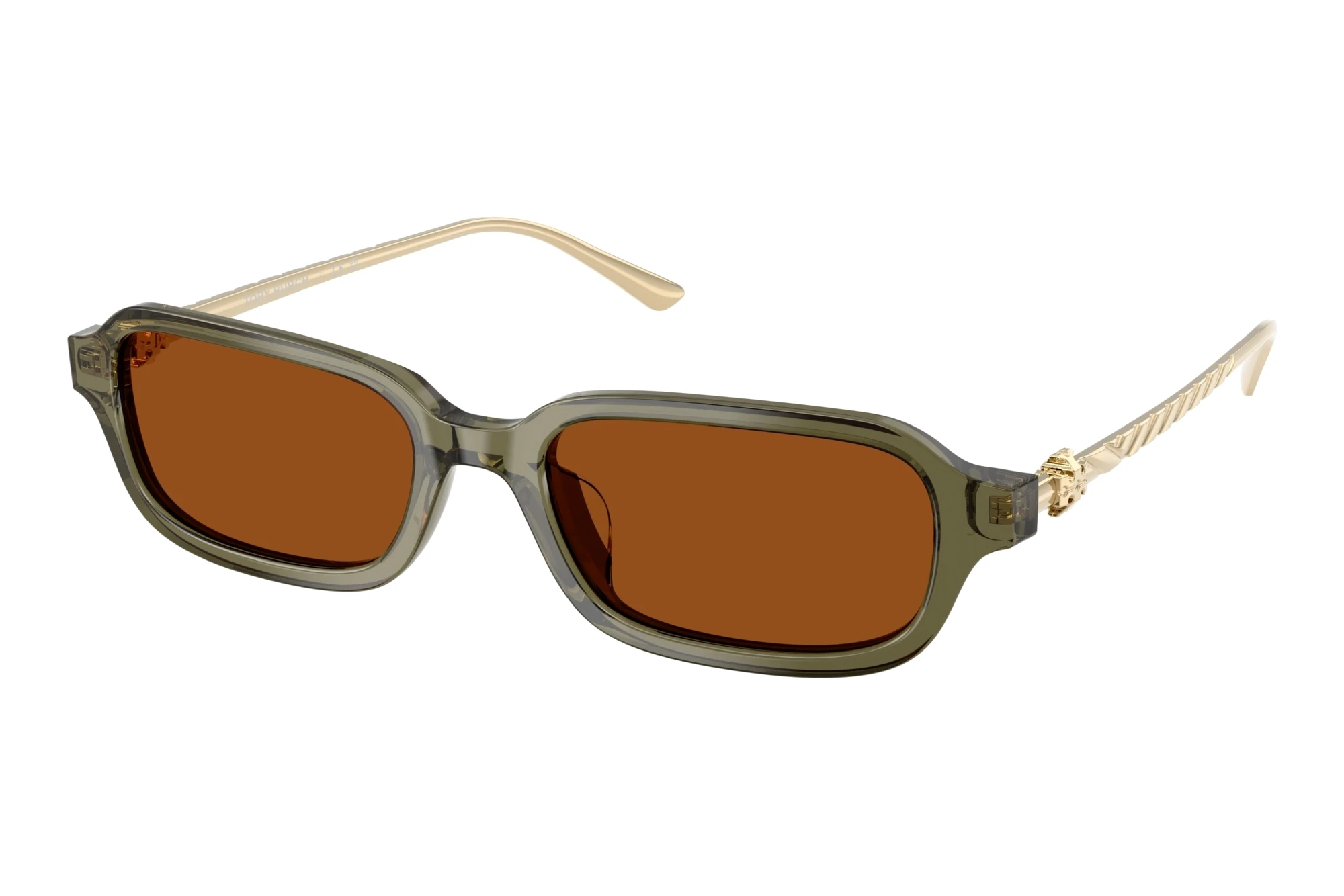Tory Burch   TY7243U 208573 Solid BrownTransparent Olive