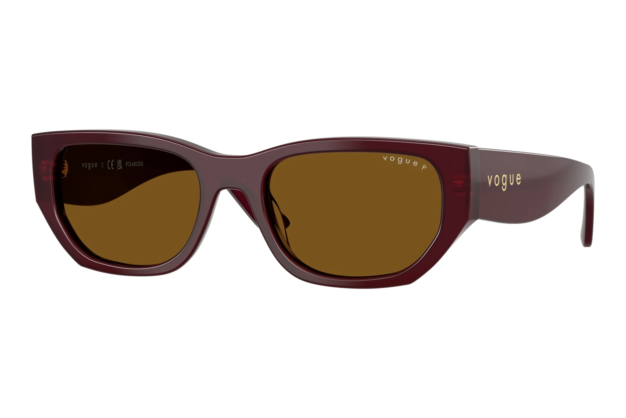 Vogue Eyewear   VO5586S 328483 Dark Brown PolarizedFull Bordeaux