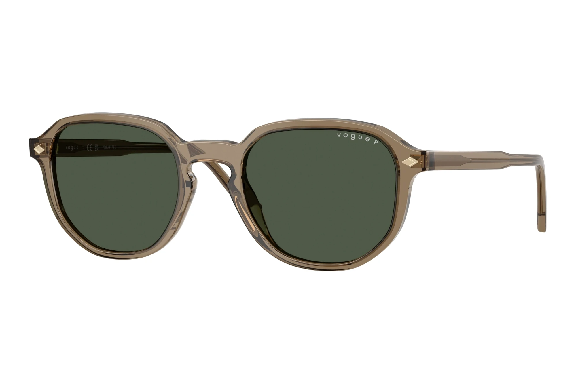 Vogue Eyewear   VO5707S 32939A Dark Green PolarizedTransparent Brown Heart