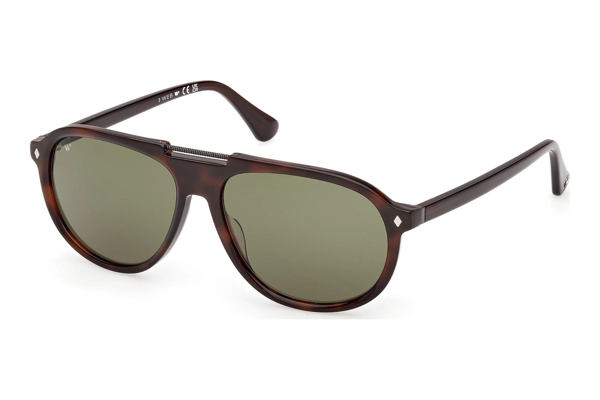 Web Eyewear   WE0394 56N grünDunkel Havanna